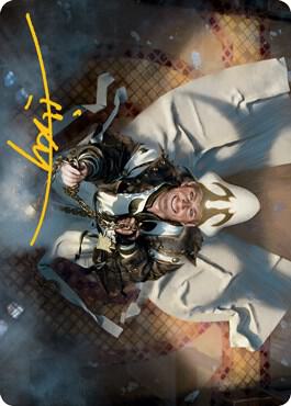 Jerren Corrupted Bishop Art Card Gold Stamped Signature 37 (Art Series: Innistrad: Midnight Hunt)  | Good Games Modbury