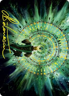 Verdant Mastery Art Card Gold Stamped Signature 19 (Art Series: Strixhaven)  | Good Games Modbury