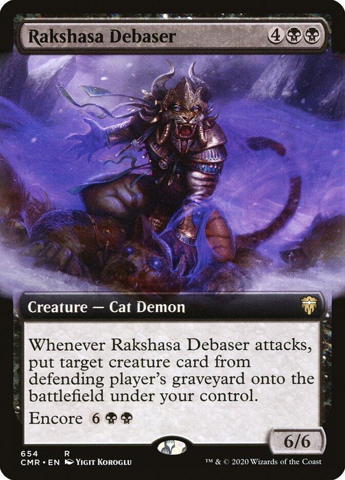 Rakshasa Debaser 654/361 (Commander Legends)  - Extended Art | Good Games Modbury