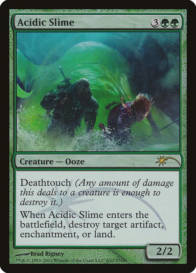 Acidic Slime 6/12 (FNM Promos)  - Foil | Good Games Modbury