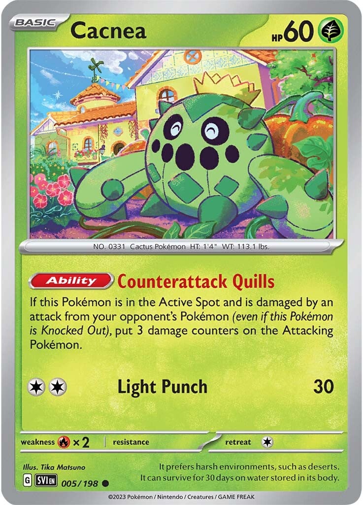 Cacnea (005/198) [Scarlet & Violet: Base Set] | Good Games Modbury