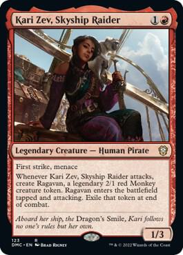 Kari Zev Skyship Raider 123/50 (Commander: Dominaria United)  | Good Games Modbury