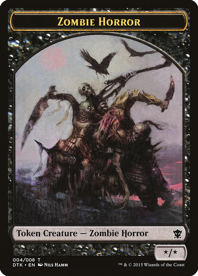 Zombie Horror Token [Dragons of Tarkir Tokens] | Good Games Modbury