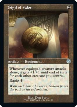 Sigil of Valor 53/63 (The Brothers' War: Retro Frame Artifacts)  - Foil | Good Games Modbury