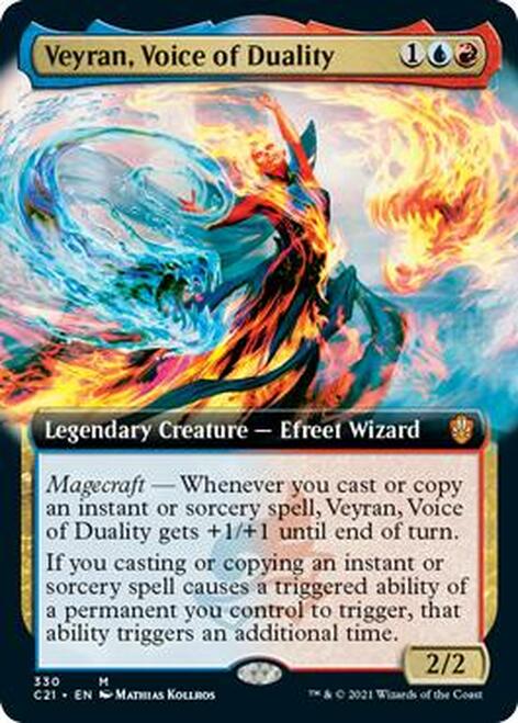 Veyran, Voice of Duality (Extended Art) [Commander 2021] | Good Games Modbury