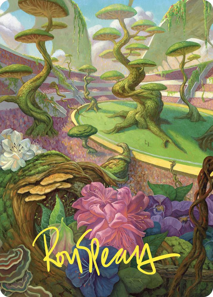 Undergrowth Stadium Art Card Gold Stamped Signature 49 (Art Series: Commander Masters)  | Good Games Modbury