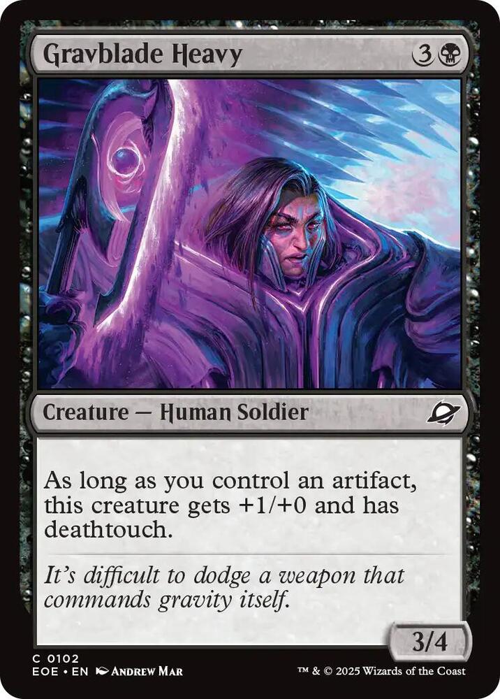 Gravblade Heavy 102/276 (Edge of Eternities)  - Foil | Good Games Modbury