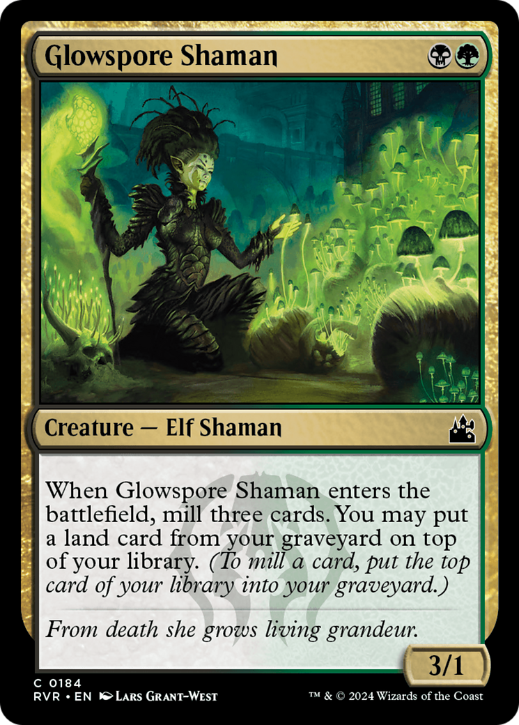 Glowspore Shaman [Ravnica Remastered] | Good Games Modbury