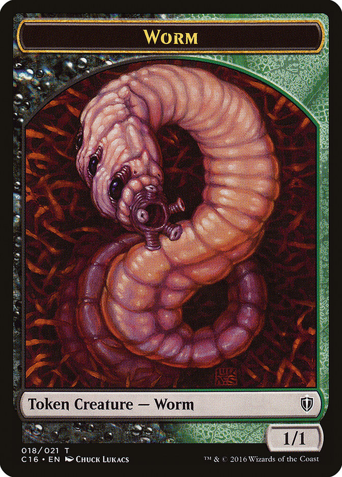 Worm Token [Commander 2016 Tokens] | Good Games Modbury