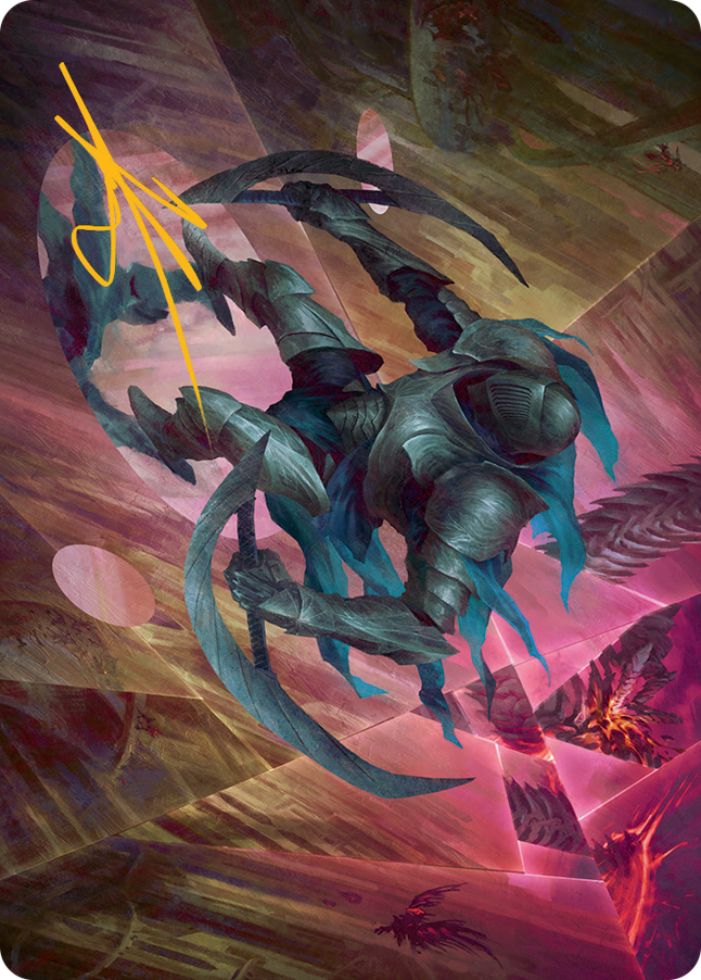 Xerex Strobe-Knight Art Card (Gold-Stamped Signature) [March of the Machine Art Series] | Good Games Modbury