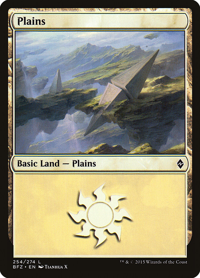 Plains (254a) [Battle for Zendikar] | Good Games Modbury