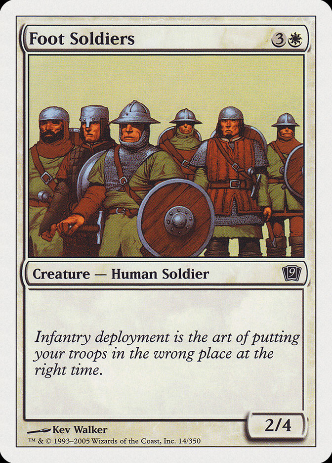 Foot Soldiers 14/350 (9th Edition)  | Good Games Modbury