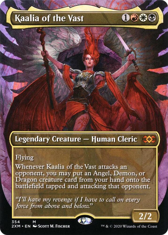 Kaalia of the Vast 354/332 (Double Masters)  - Borderless Foil | Good Games Modbury