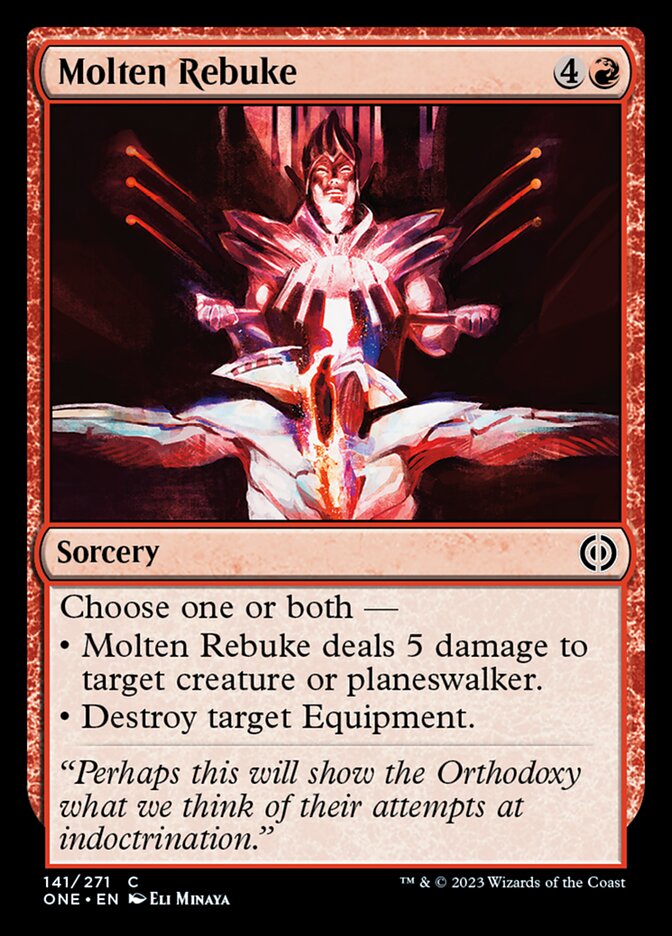 Molten Rebuke [Phyrexia: All Will Be One] | Good Games Modbury