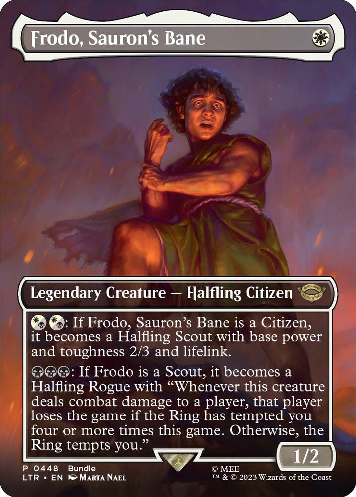 Frodo Saurons Bane Borderless LTR Bundle 448 (Unique and Miscellaneous Promos)  | Good Games Modbury