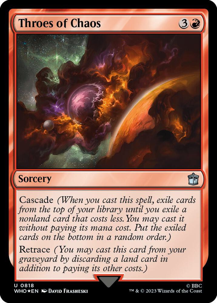 Throes of Chaos 818/331 (Universes Beyond: Doctor Who)  - Surge Foil | Good Games Modbury