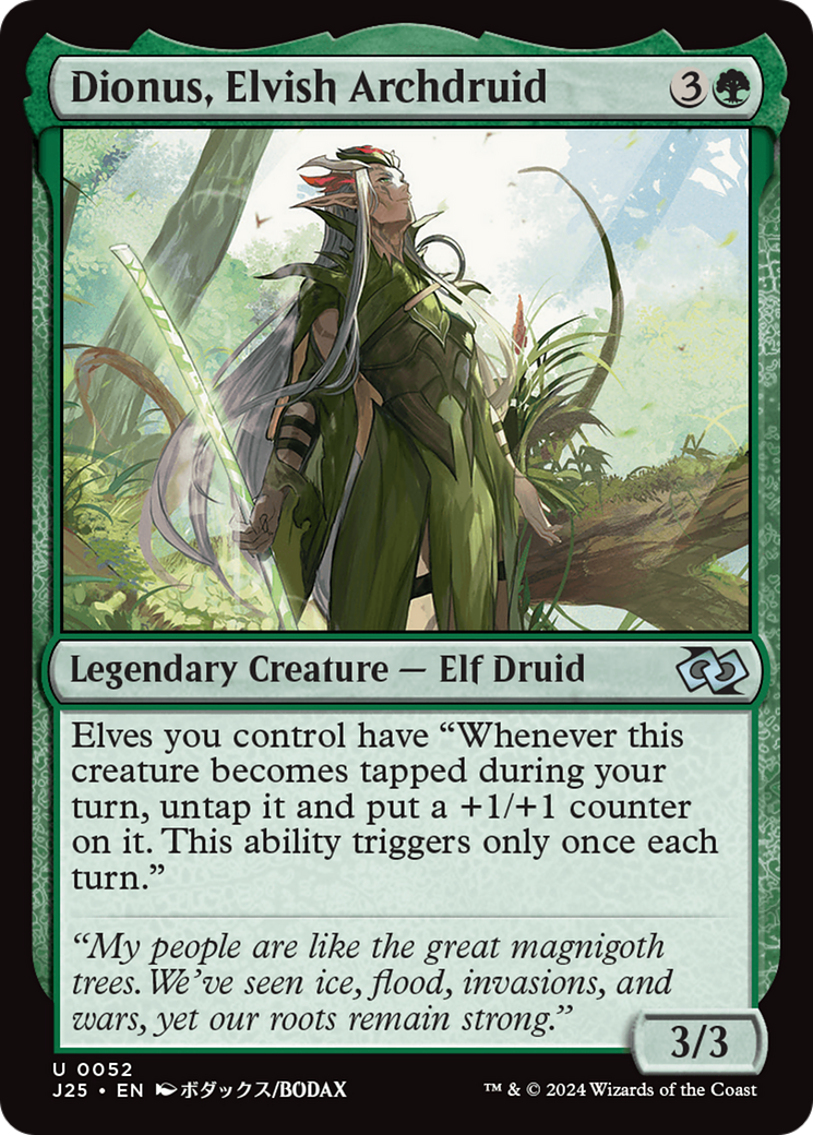 Dionus, Elvish Archdruid [Foundations Jumpstart] | Good Games Modbury