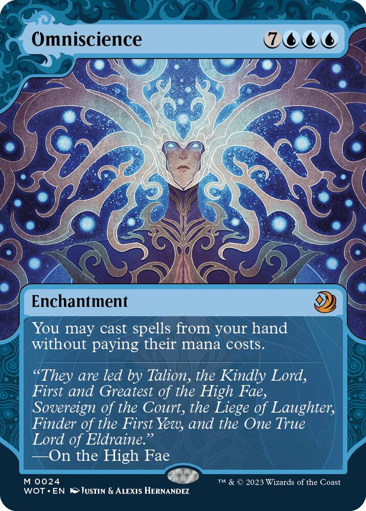 Omniscience 24 (Wilds of Eldraine: Enchanting Tales)  - Showcase Foil | Good Games Modbury