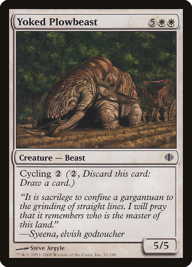 Yoked Plowbeast 31/249 (Shards of Alara)  | Good Games Modbury