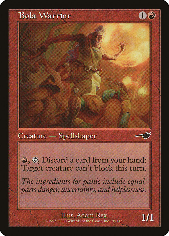 Bola Warrior 78/143 (Nemesis)  - Foil | Good Games Modbury