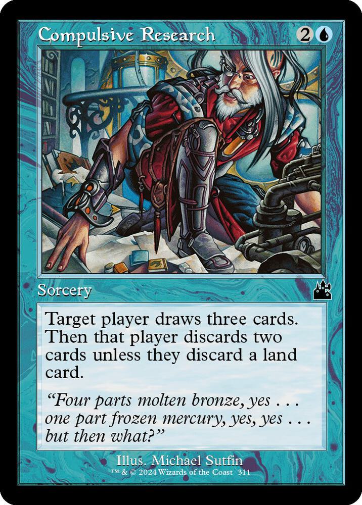 Compulsive Research 311/291 (Ravnica Remastered)  - Retro Foil | Good Games Modbury