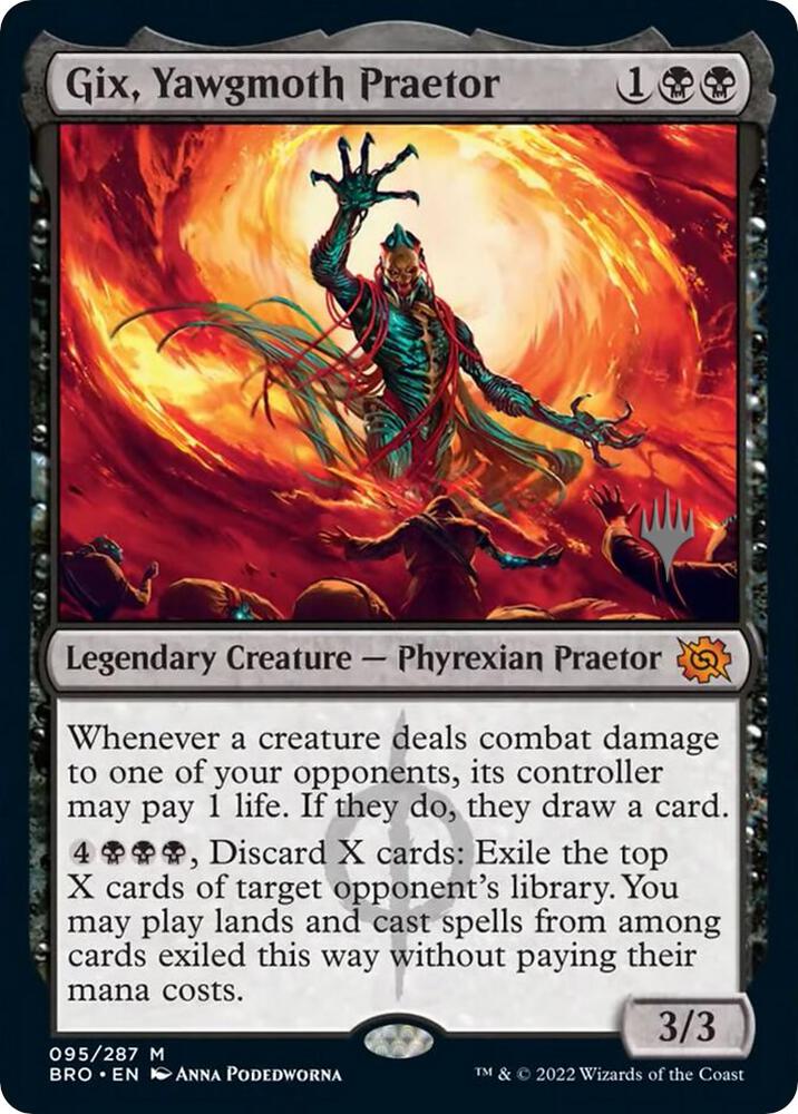 Gix Yawgmoth Praetor 95p/169 (Promo Pack: The Brothers' War)  | Good Games Modbury