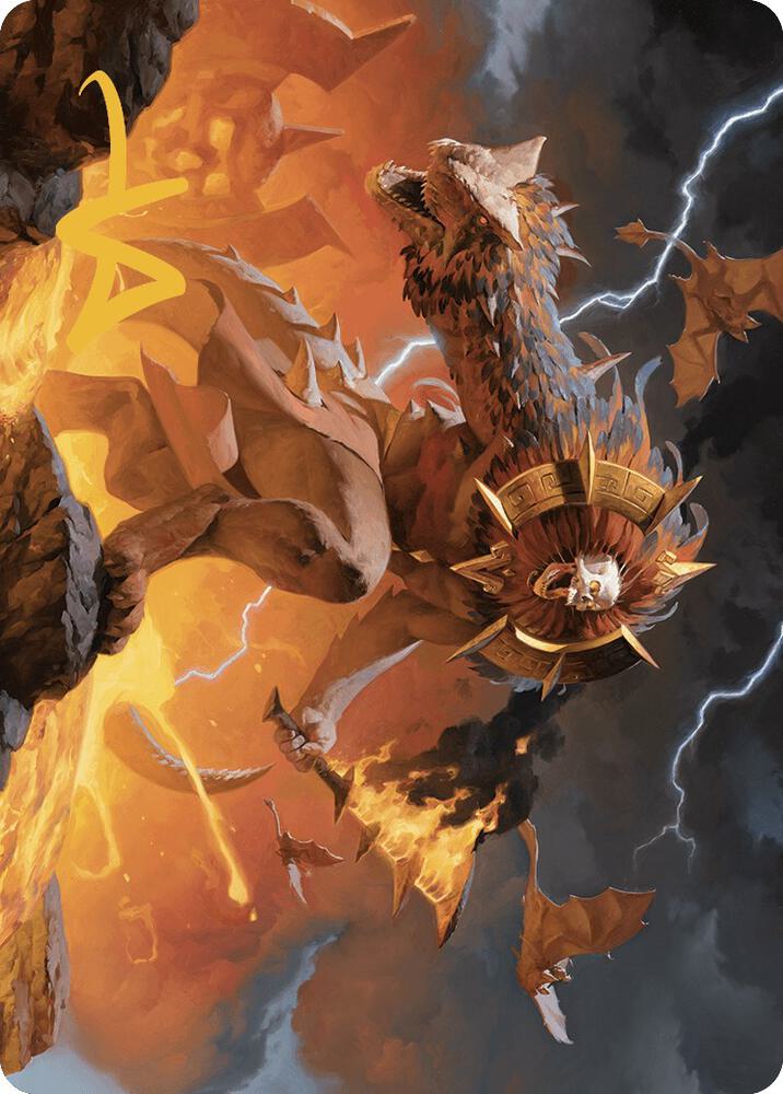 Ojer Axonil Deepest Might Art Card Gold Stamped Signature 20 (Art Series: The Lost Caverns of Ixalan)  | Good Games Modbury
