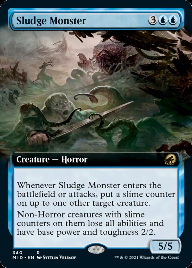 Sludge Monster (Extended Art) [Innistrad: Midnight Hunt] | Good Games Modbury