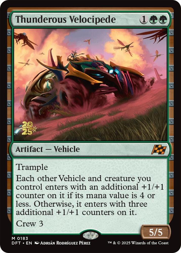 Thunderous Velocipede 183s/160 (Prerelease Cards)  - Foil | Good Games Modbury