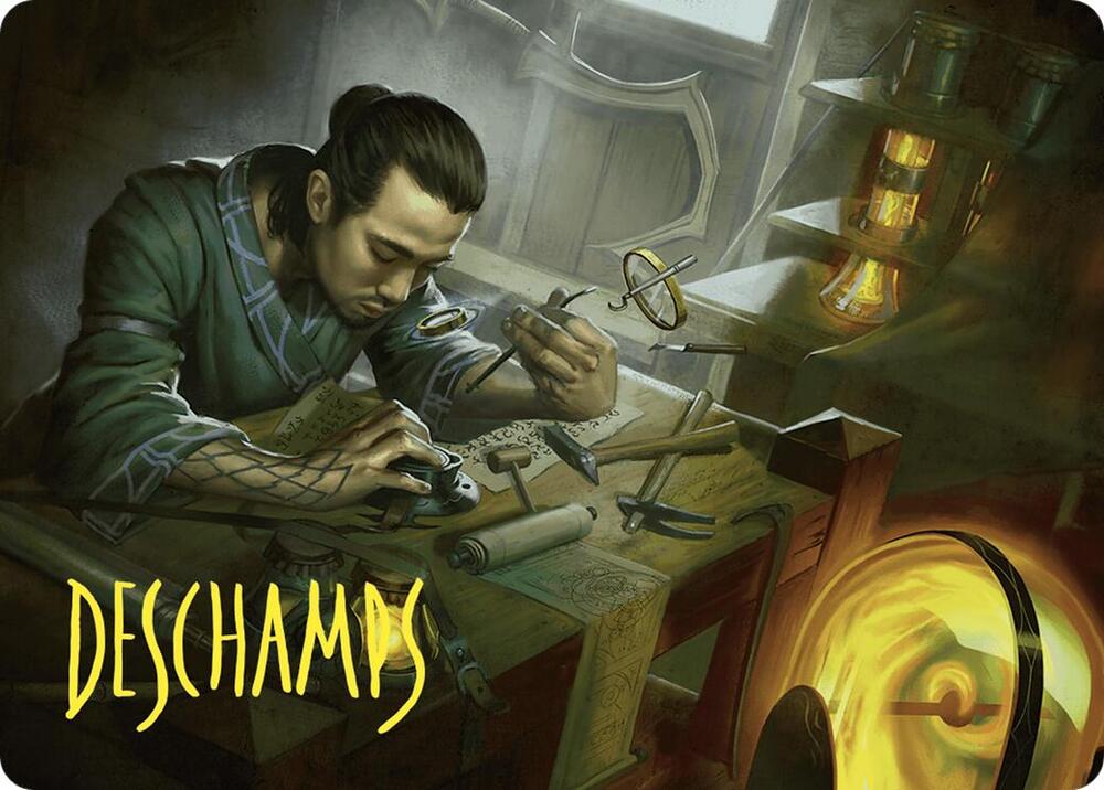 Renowned Weaponsmith Art Card Gold Stamped Signature 10 (Art Series: Commander Masters)  | Good Games Modbury