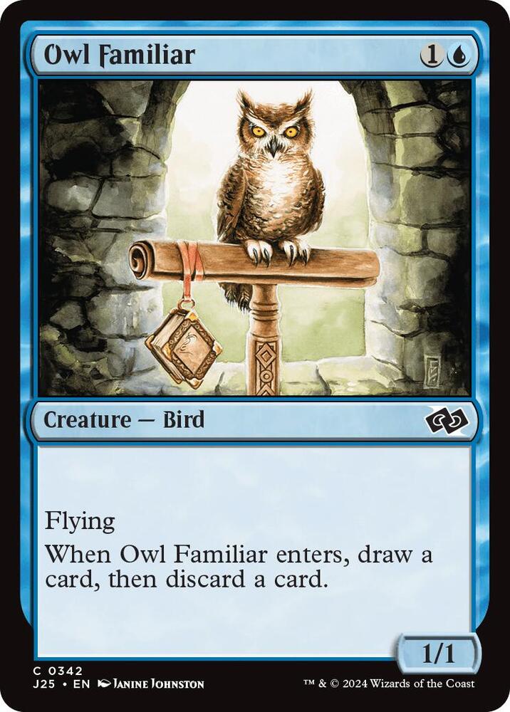 Owl Familiar 342/779 (Foundations Jumpstart)  | Good Games Modbury