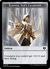 Elspeth, Sun's Champion Emblem // Copy (55) Double-Sided Token [Commander Masters Tokens] | Good Games Modbury