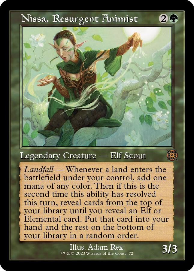 Nissa, Resurgent Animist 72/50 (March of the Machine: The Aftermath)  - Retro | Good Games Modbury