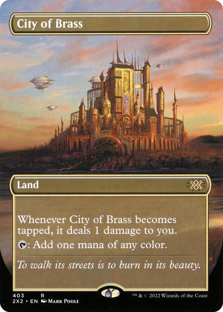 City of Brass Borderless 403/331 (Double Masters 2022)  | Good Games Modbury