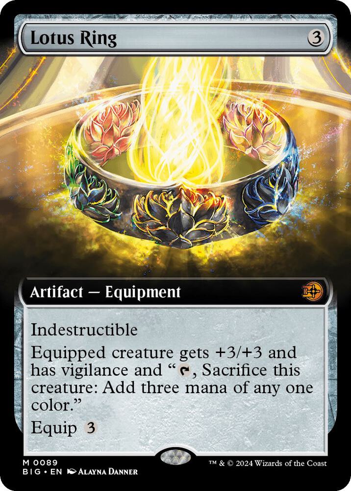 Lotus Ring 89/30 (Outlaws of Thunder Junction: The Big Score)  - Extended Art Foil | Good Games Modbury