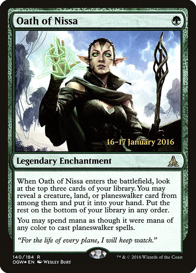 Oath of Nissa [Oath of the Gatewatch Prerelease Promos] | Good Games Modbury