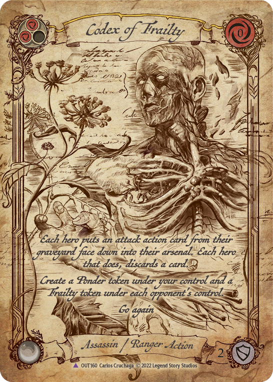 Codex of Frailty [OUT160] (Outsiders)  Cold Foil | Good Games Modbury