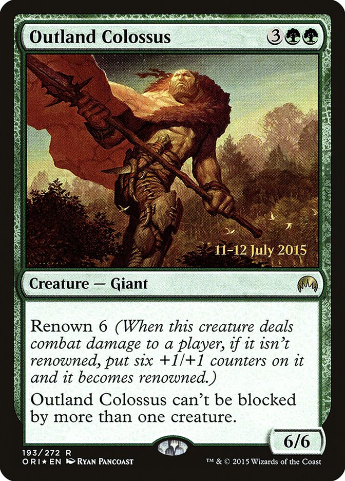 Outland Colossus [Magic Origins Prerelease Promos] | Good Games Modbury