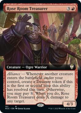 Rose Room Treasurer Extended Art 151 (Commander: Streets of New Capenna)  | Good Games Modbury