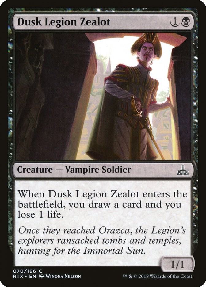 Dusk Legion Zealot 70/196 (Rivals of Ixalan)  - Foil | Good Games Modbury