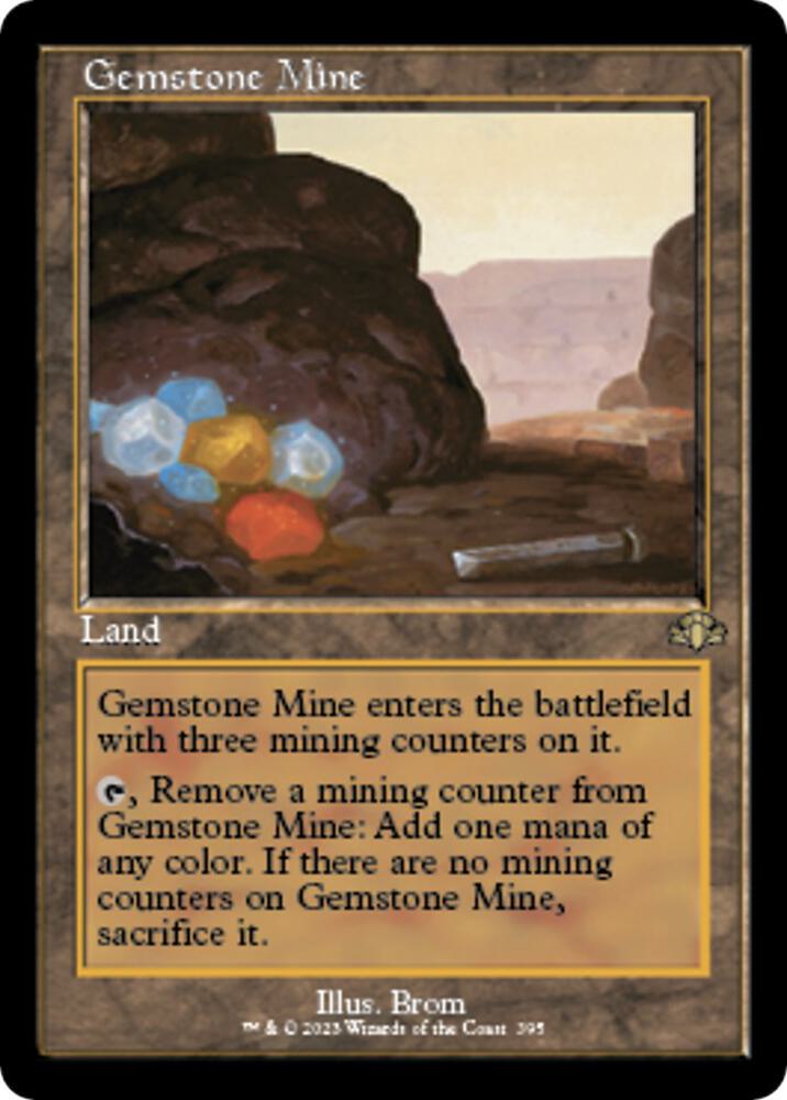 Gemstone Mine Retro Frame 395/261 (Dominaria Remastered)  | Good Games Modbury