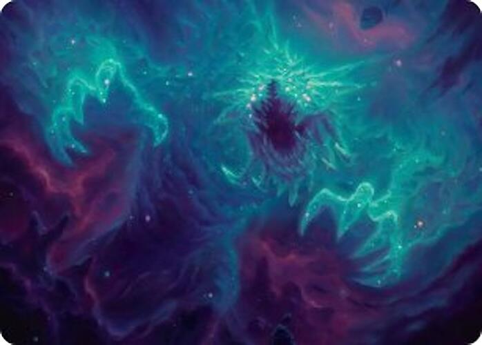 Cosmogoyf Art Card 24 (Art Series: Edge of Eternities)  | Good Games Modbury