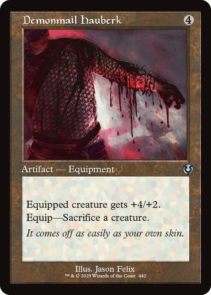 Demonmail Hauberk 442/287 (Innistrad Remastered)  - Retro Foil | Good Games Modbury