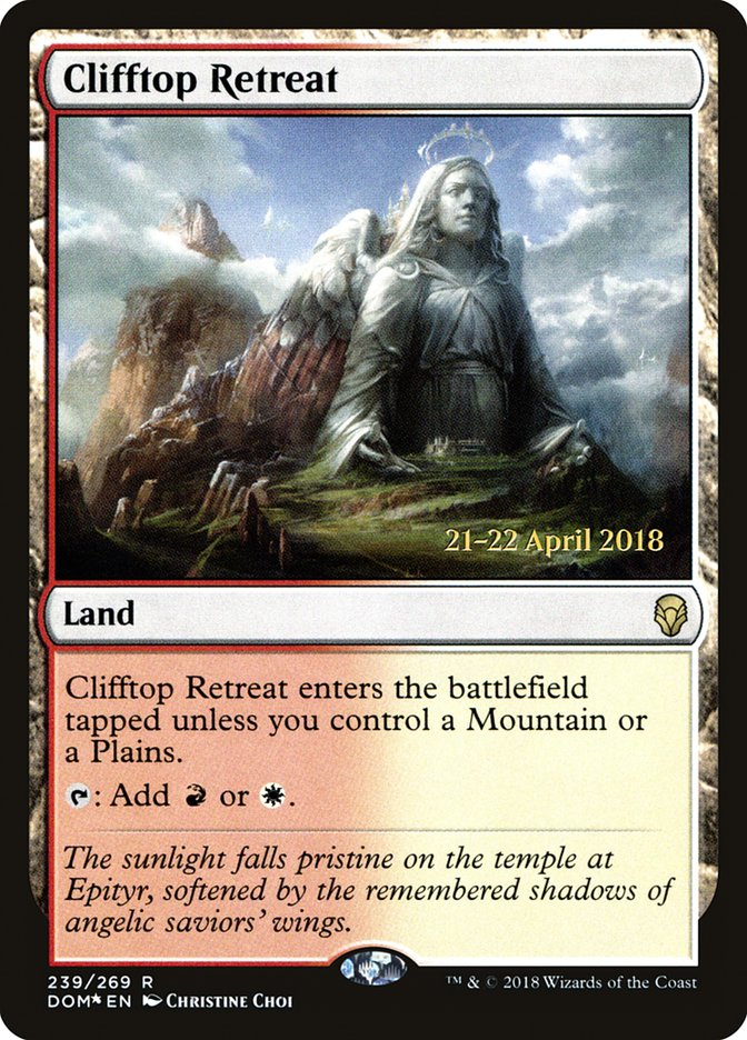 Clifftop Retreat [Dominaria Prerelease Promos] | Good Games Modbury