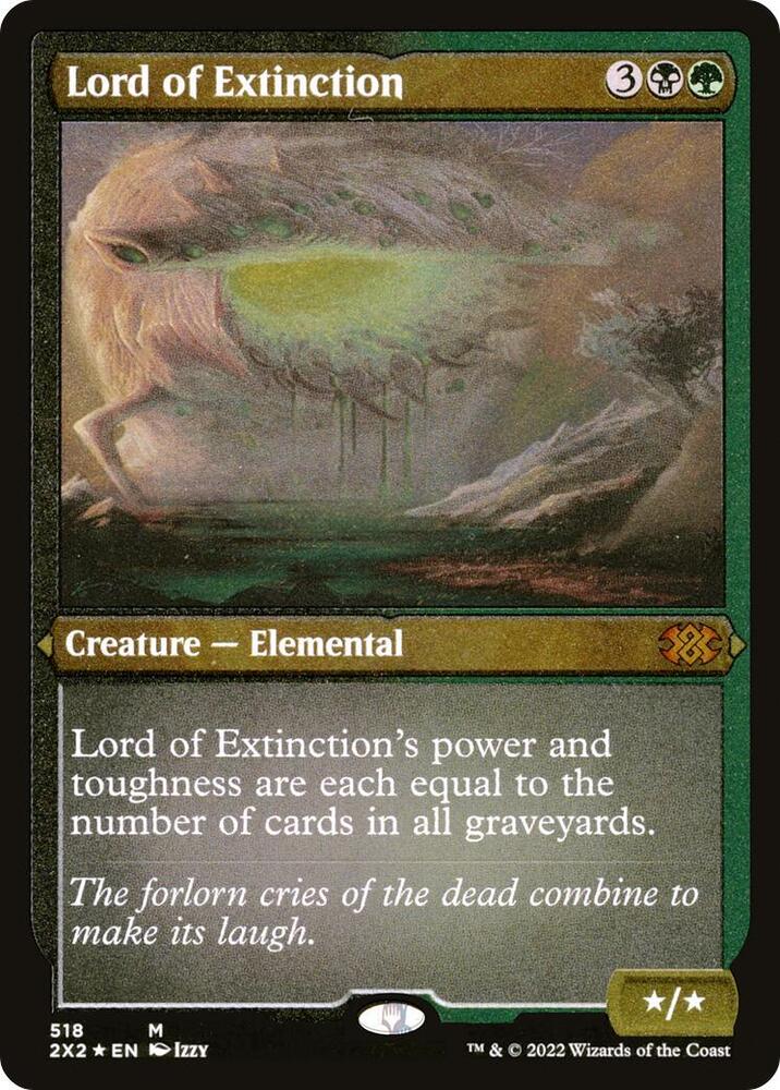Lord of Extinction Foil Etched 518 (Double Masters 2022)  - Foil | Good Games Modbury