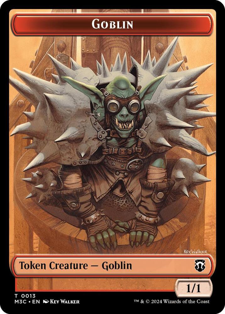 Goblin Tarmogoyf Double Sided Token 13 // 22 (Commander: Modern Horizons 3)  - Ripple Foil | Good Games Modbury