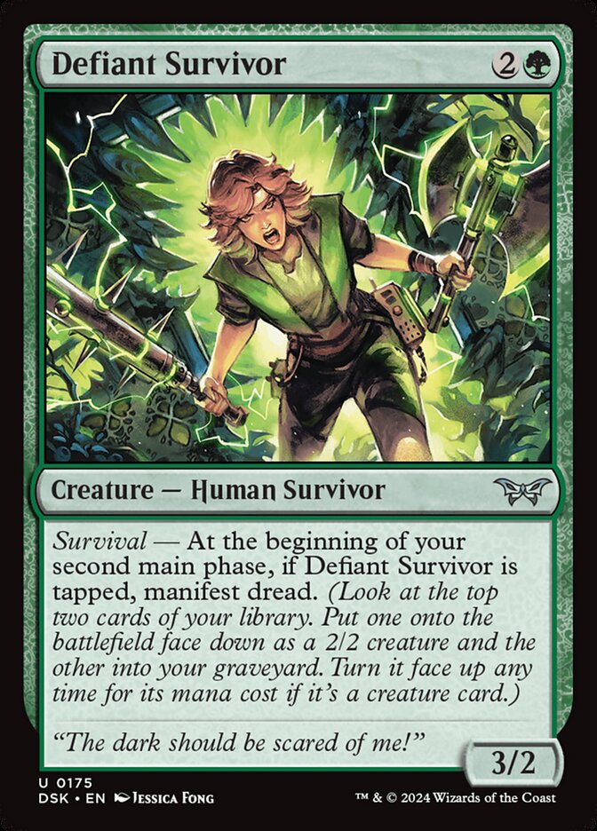 Defiant Survivor 175 (Duskmourn: House of Horror)  - Foil | Good Games Modbury