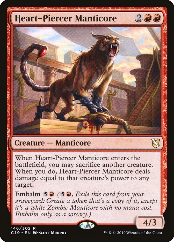 Heart-Piercer Manticore 146/302 (Commander 2019)  | Good Games Modbury