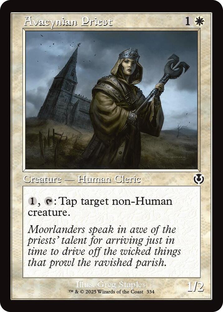 Avacynian Priest 334 (Innistrad Remastered)  - Retro Foil | Good Games Modbury