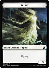 Spirit // Human Double-Sided Token [Commander 2019 Tokens] | Good Games Modbury